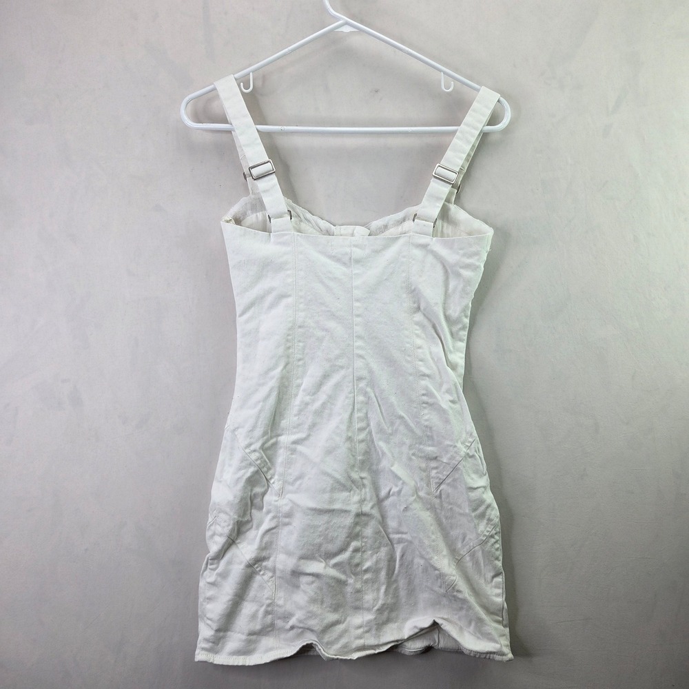 For Love & Lemons Mini Dress Womens XS White Excellent Daisy Hook Eye CD3334SP24 - Picture 9 of 9